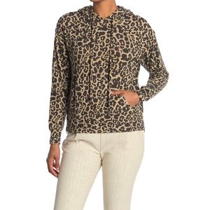 For The Republic Women’s Cheetah Print Hooded Top